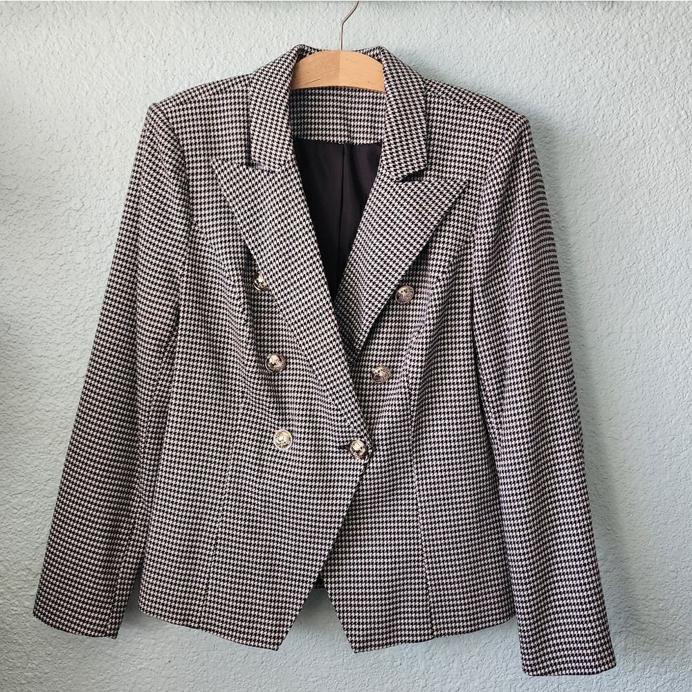 Venus double breasted silver button sport coat/blazer